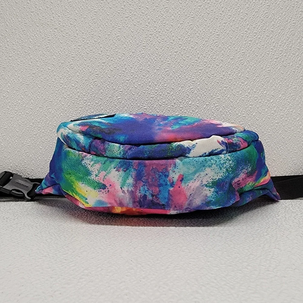 JanSport Tie Dye Fanny Pack Waist Pouch Hip Purse Belt Bag Retro Colorful!